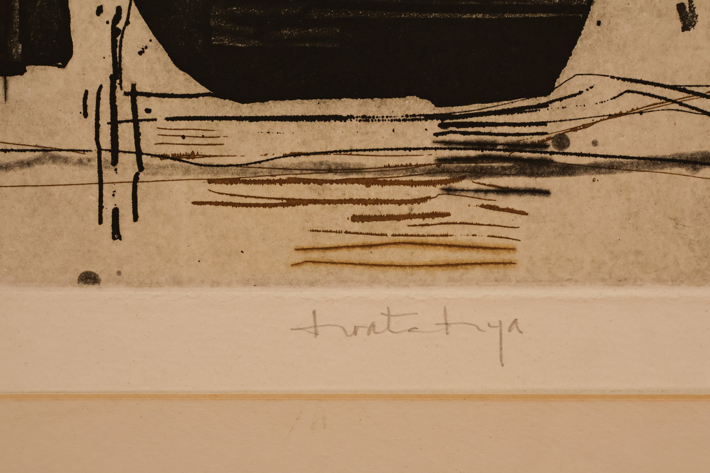 Large 1970s "Lounge" Etching