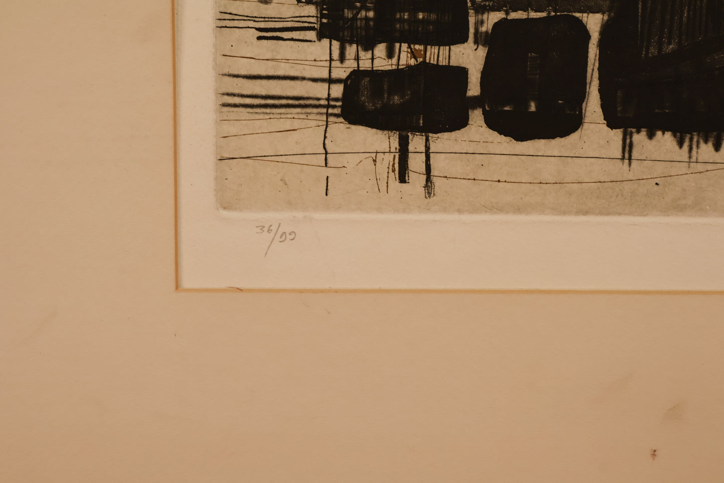 Large 1970s "Lounge" Etching