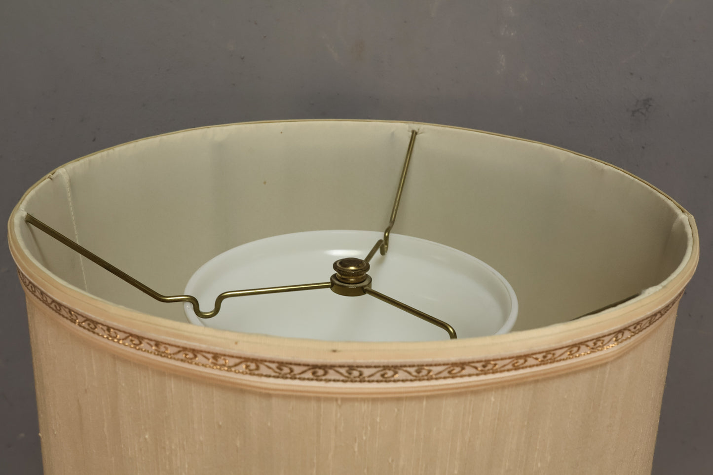 Stiffel-Style White & Gold Table Lamp