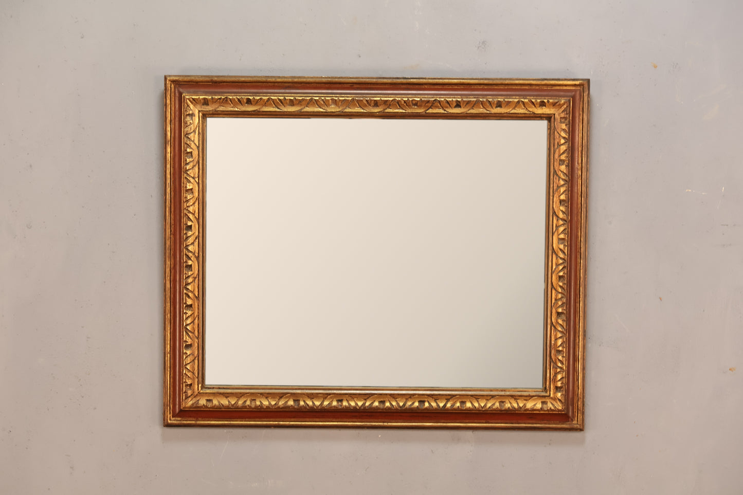 Gold & Red Mirror