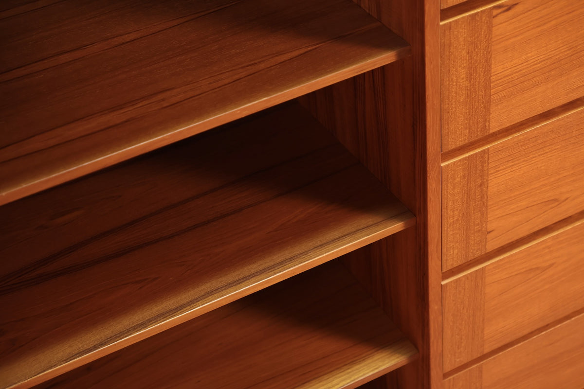 1980s Danish Teak 5-Drawer Bachelor's Chest