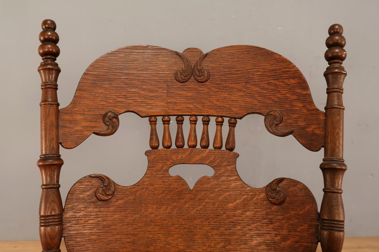 Antique Tiger Oak Rocking Chair