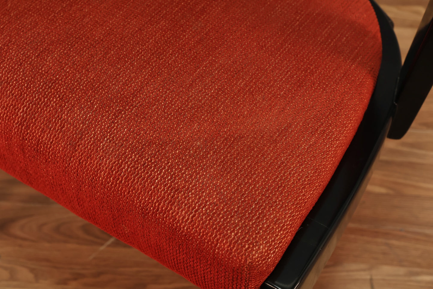 James Mont Black Lacquer & Scarlet Chair