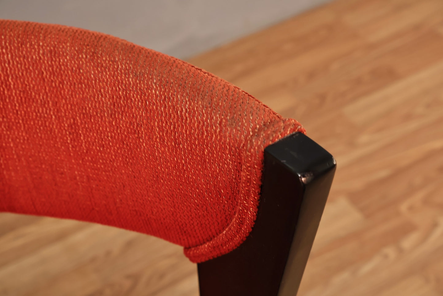 James Mont Black Lacquer & Scarlet Chair