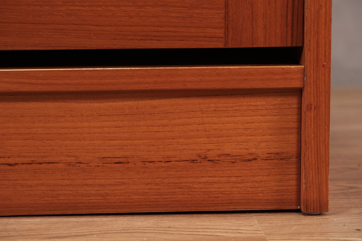 1980s Danish Teak 6-Drawer Dresser