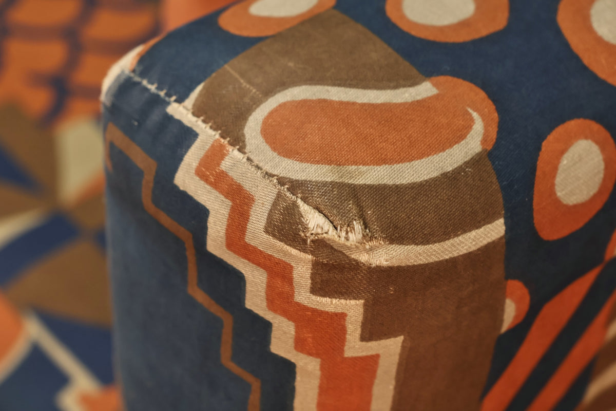 Mid Century "Desert Blues" Sleeper Loveseat - ONLINE ONLY