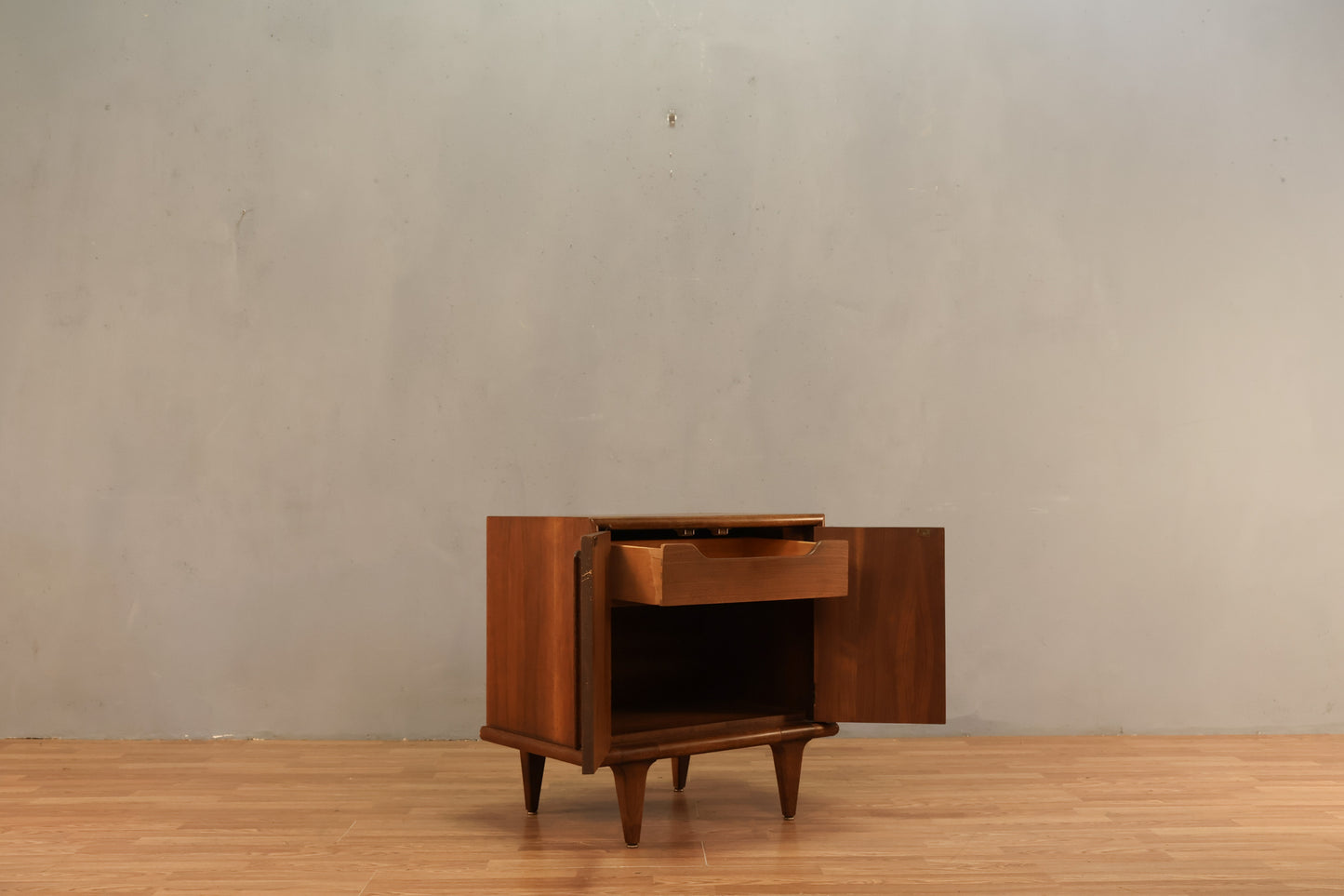 American Of Martinsville Walnut 2-Door Nightstand