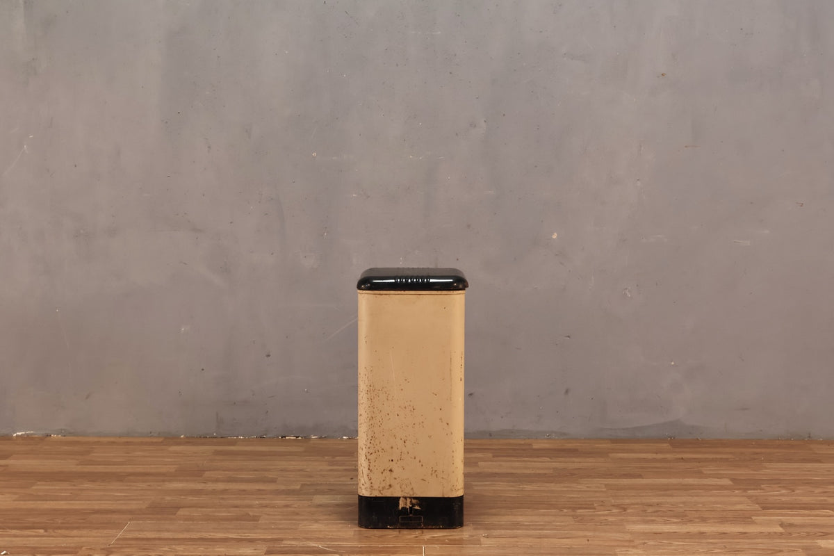 Deco Cream & Black Trash Can - ONLINE ONLY