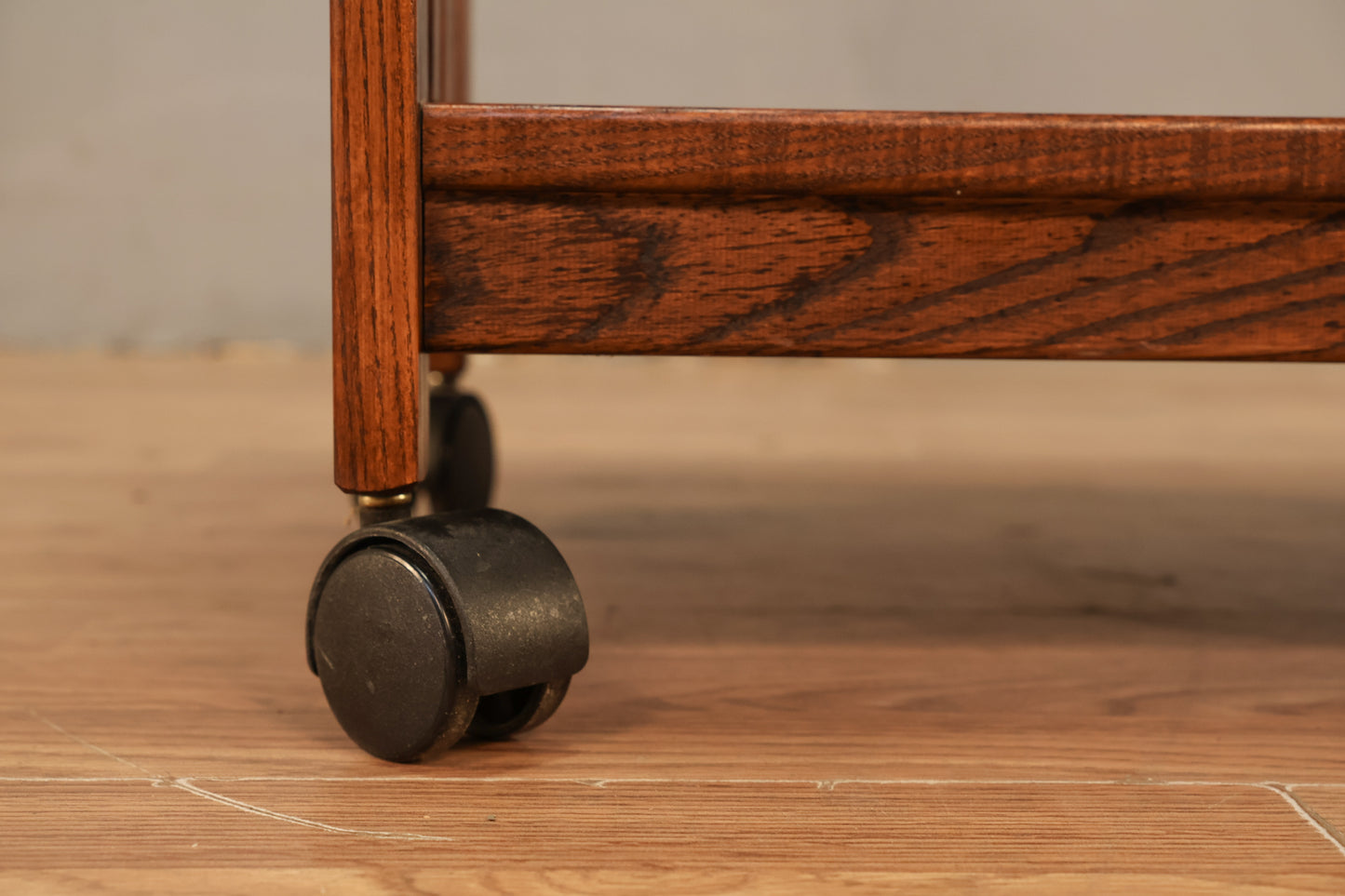 Oak Slatted 3-Tier Cart
