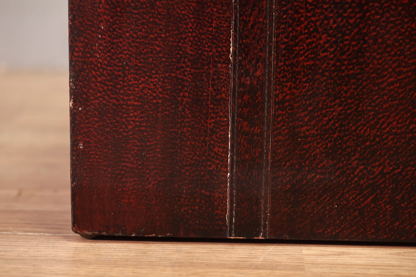 Oxblood Leather Cube Trunk