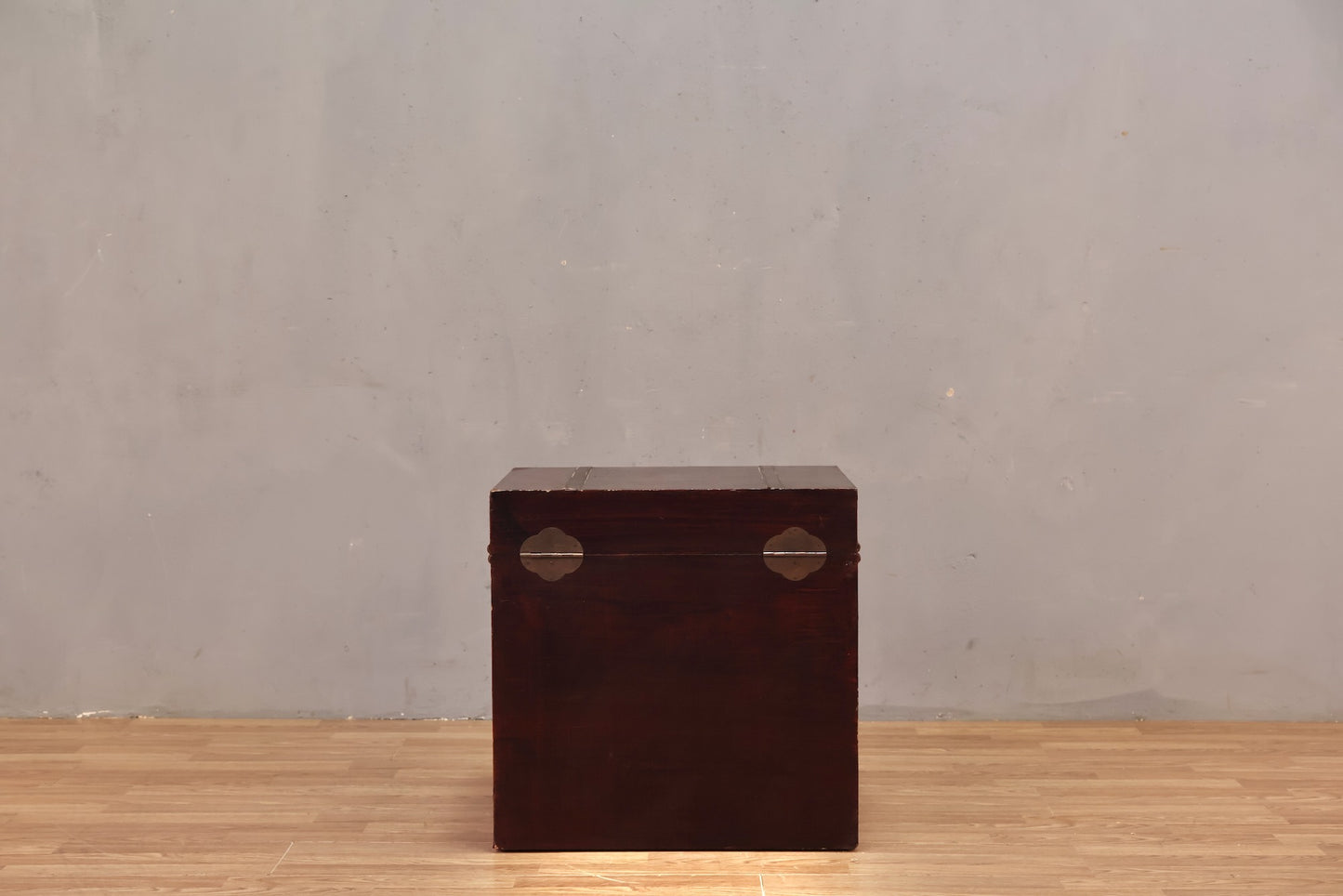 Oxblood Leather Cube Trunk