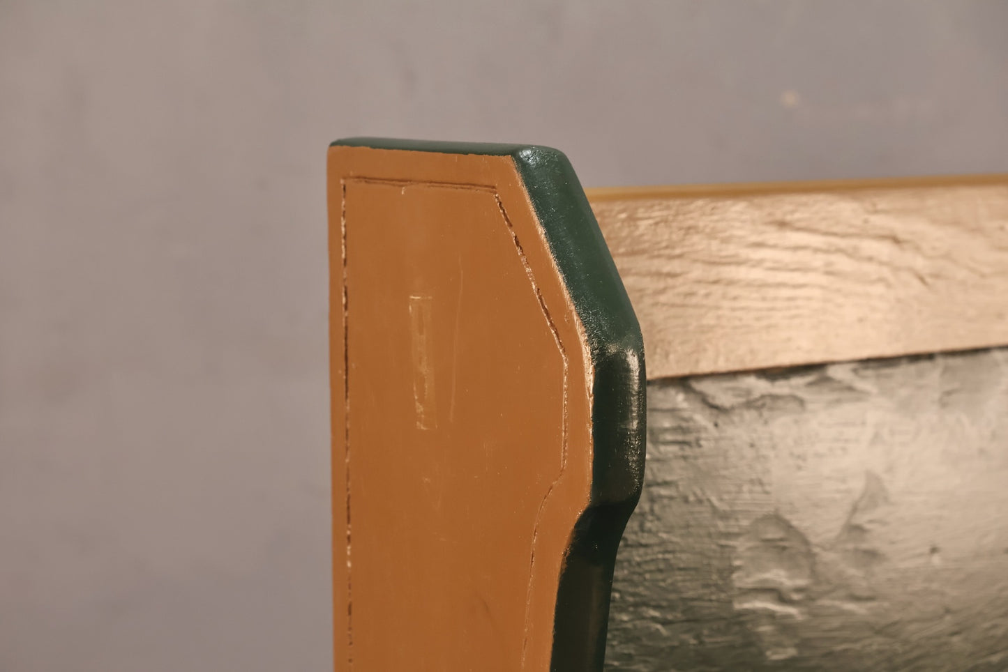 Painted Green & Tan Bench - ONLINE ONLY