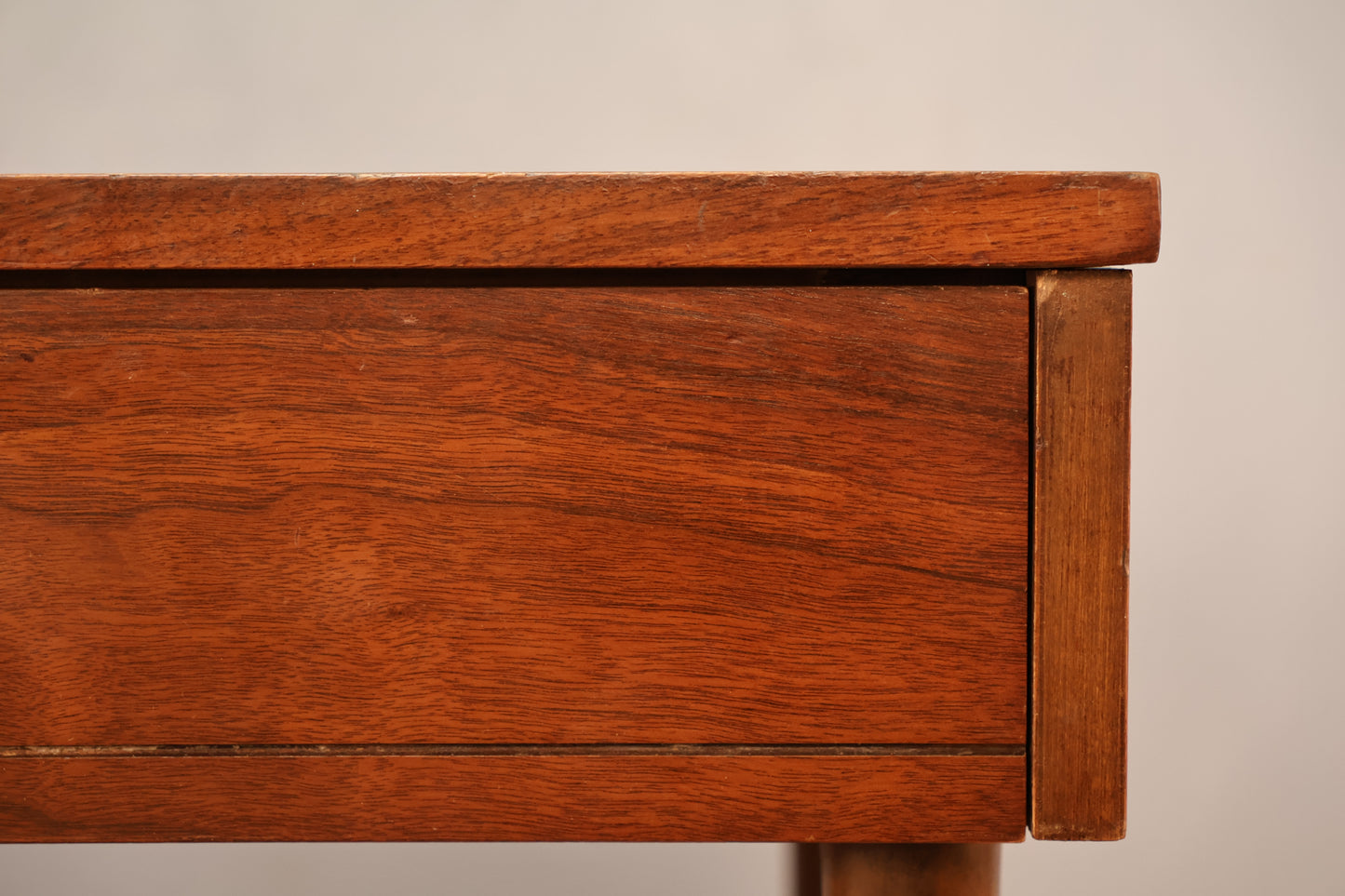 Classic Mid Century Walnut 4-Drawer Desk