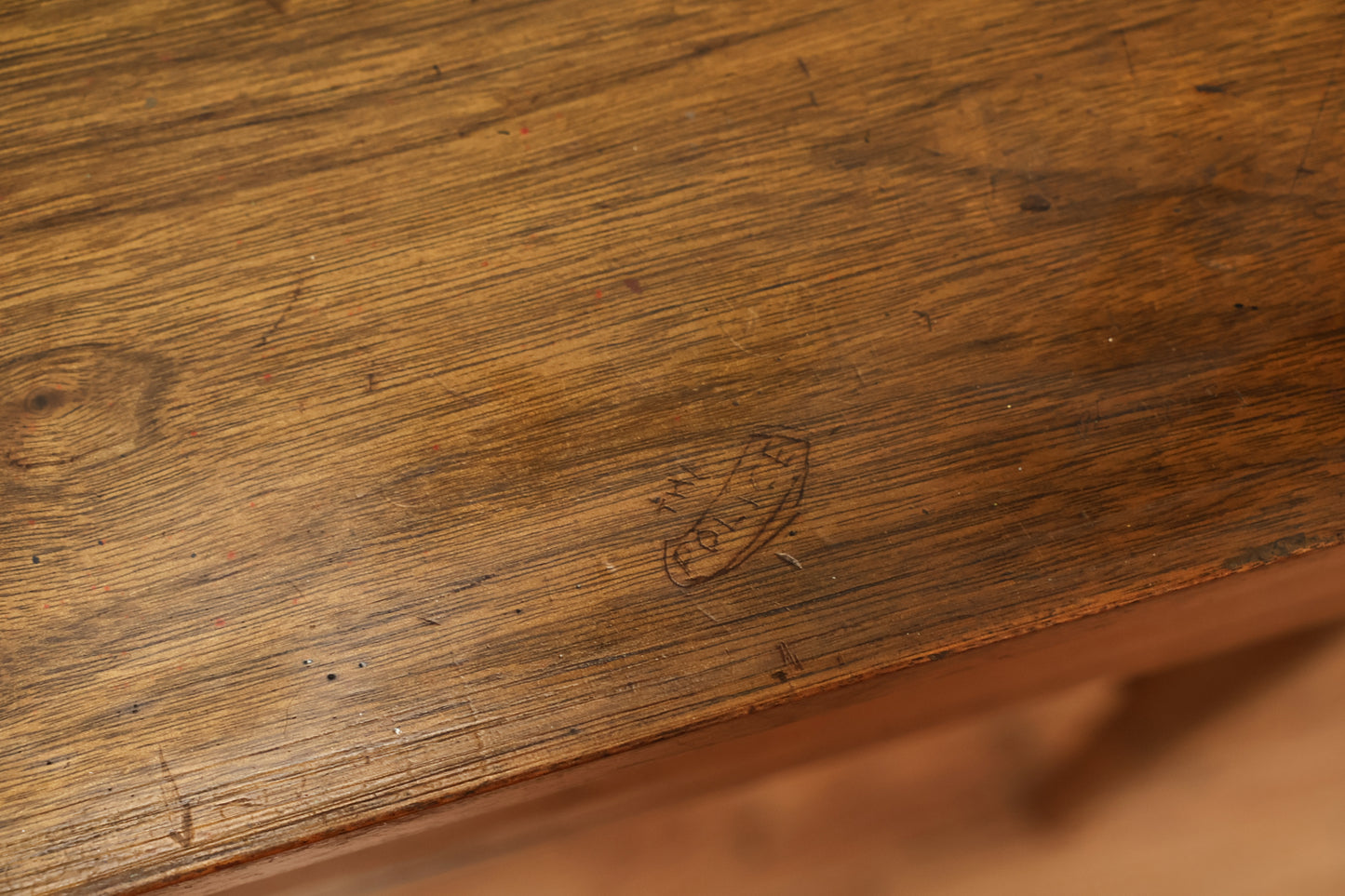 Classic Mid Century Walnut 4-Drawer Desk
