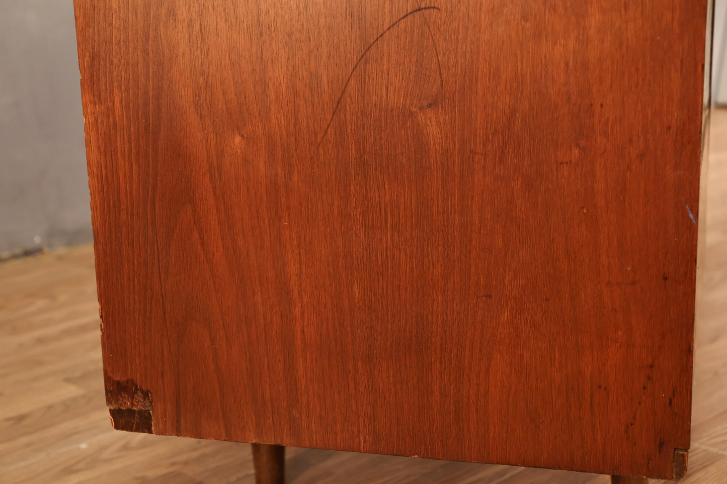 Classic Mid Century Walnut 4-Drawer Desk