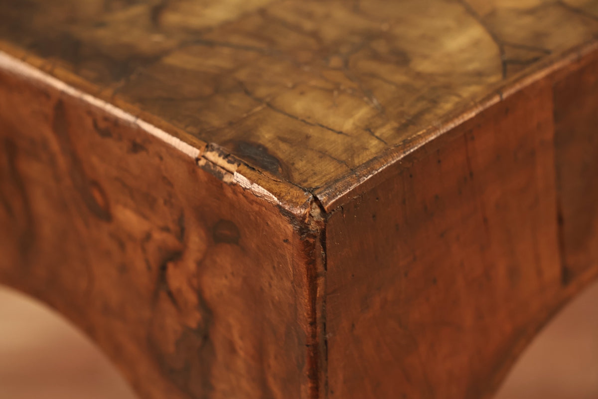 Antique Olive Burl End Table - ONLINE ONLY