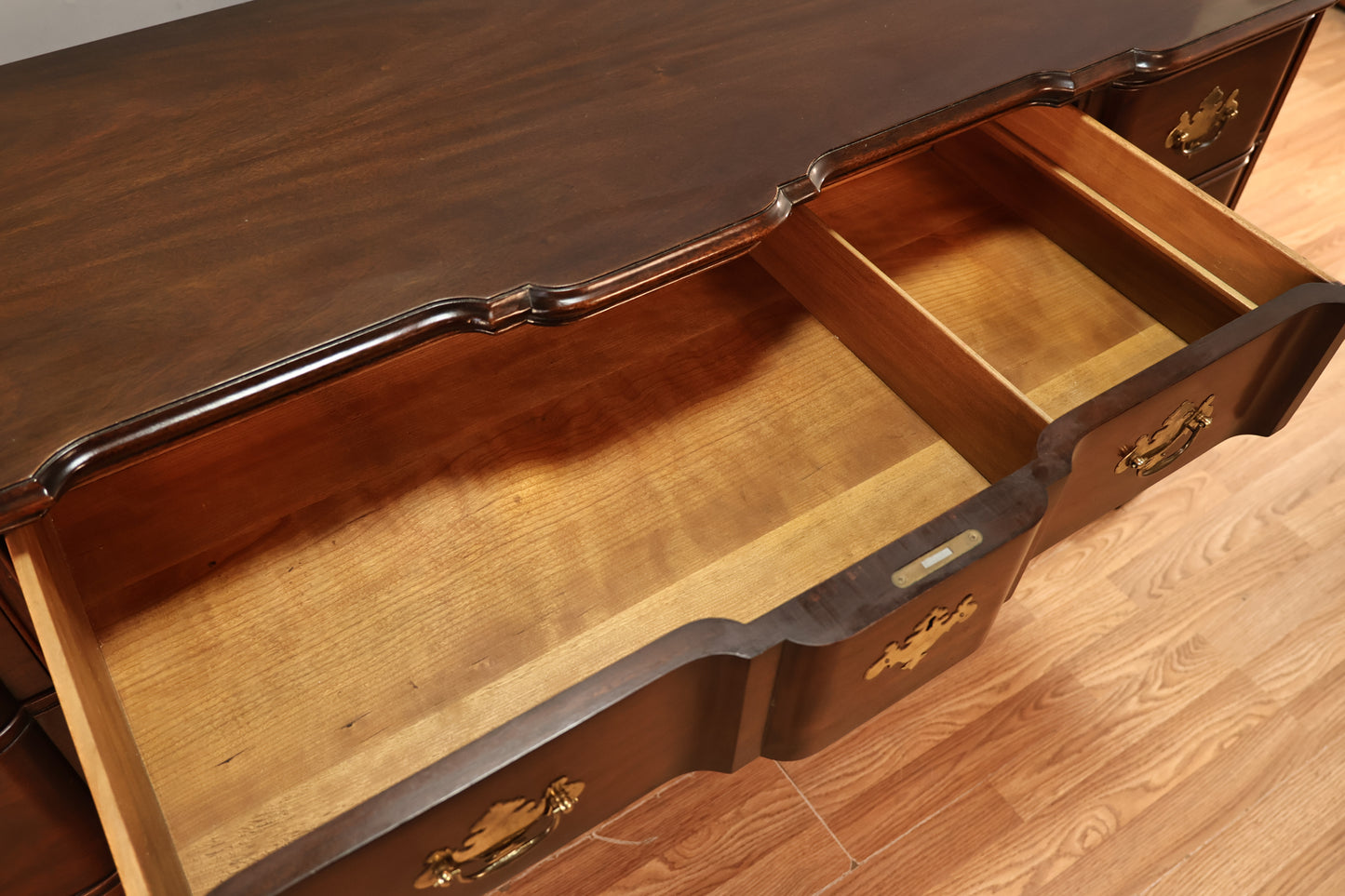 Georgian-Style Scalloped 9-Drawer Dresser - ONLINE ONLY
