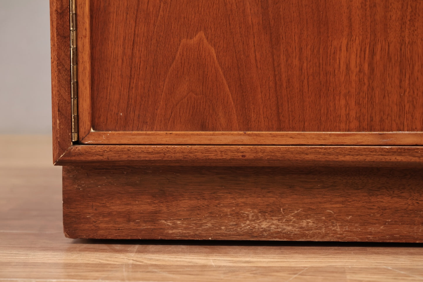 Mid Century Walnut 2-Door Cabinet - ONLINE ONLY