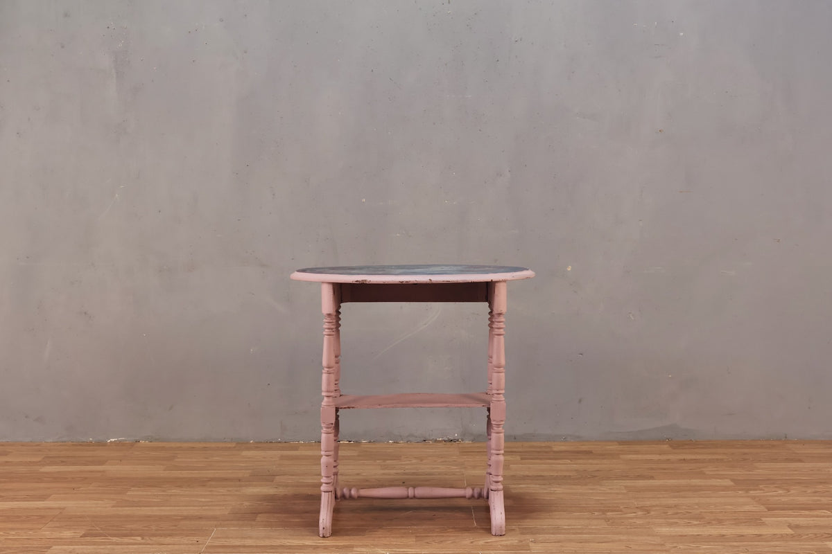 Painted Lilac Oval End Table - ONLINE ONLY