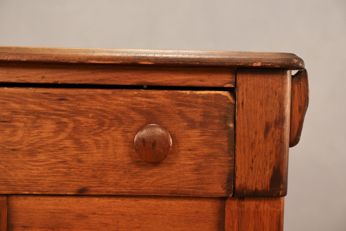 Compact 1800s Pine Cabinet