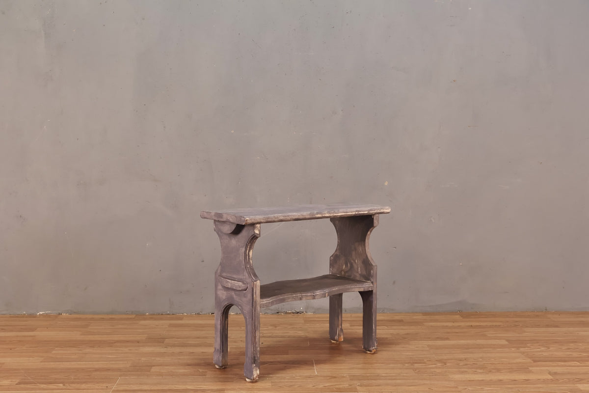 Painted Lavender 2-Tier End Table - ONLINE ONLY