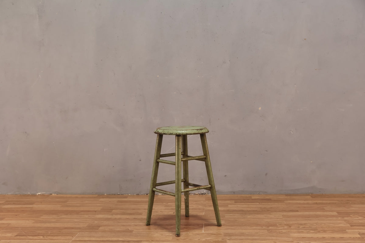 Rustic Sage Stool - ONLINE ONLY