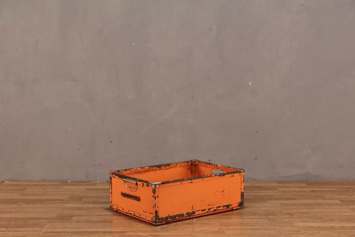Industrial Orange Crate