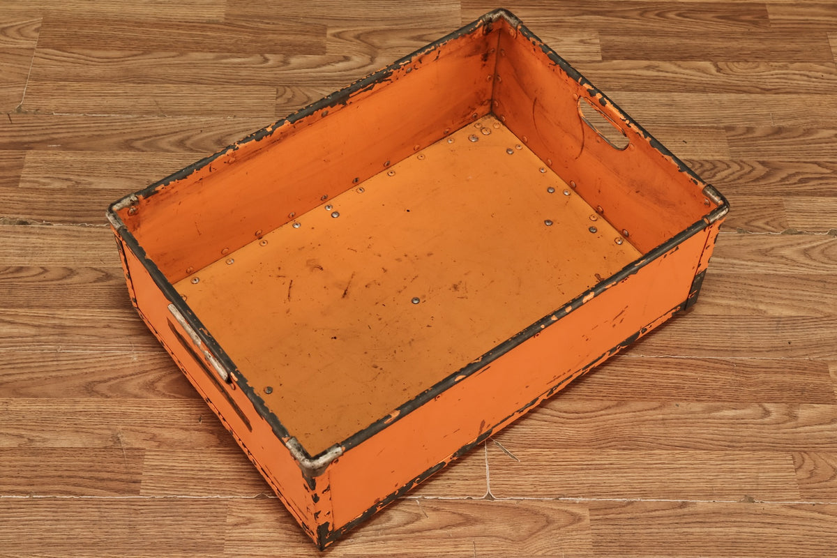 Industrial Orange Crate