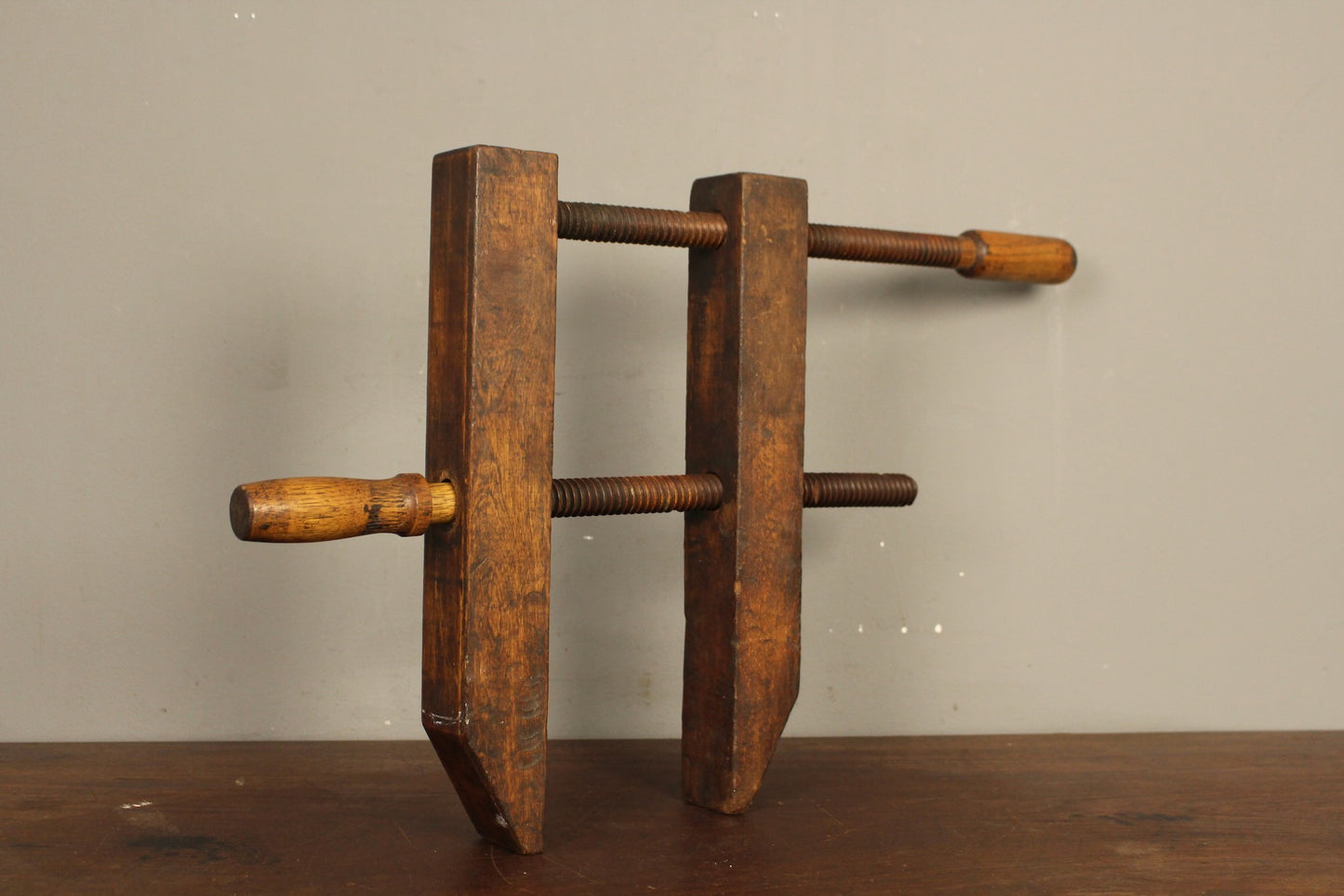 Large Antique Woodworking Clamp A