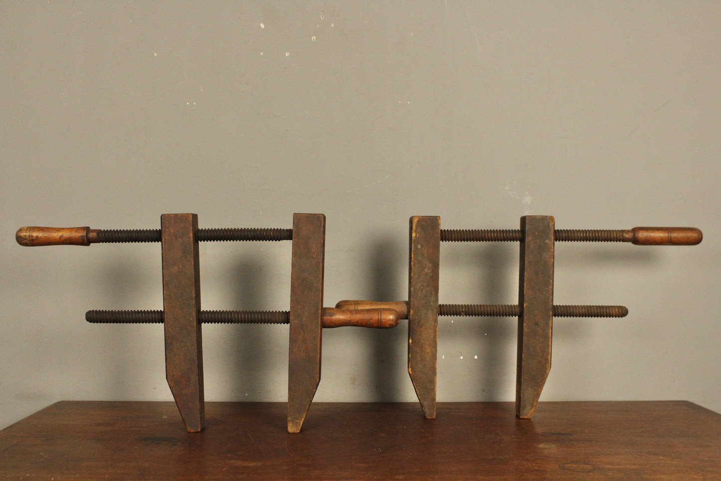 Large Antique Woodworking Clamp C