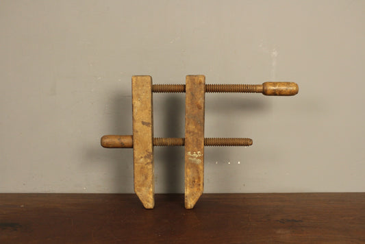 Large Antique Woodworking Clamp D