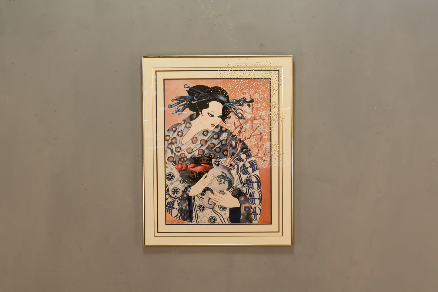 "Cherry Blossoms" Lithograph - ONLINE ONLY