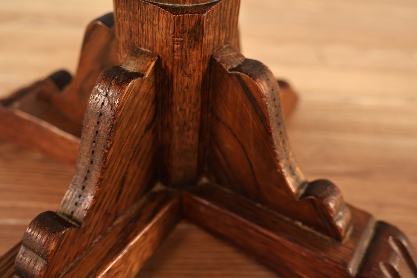 Small Carved Black-Top Side Table - ONLINE ONLY