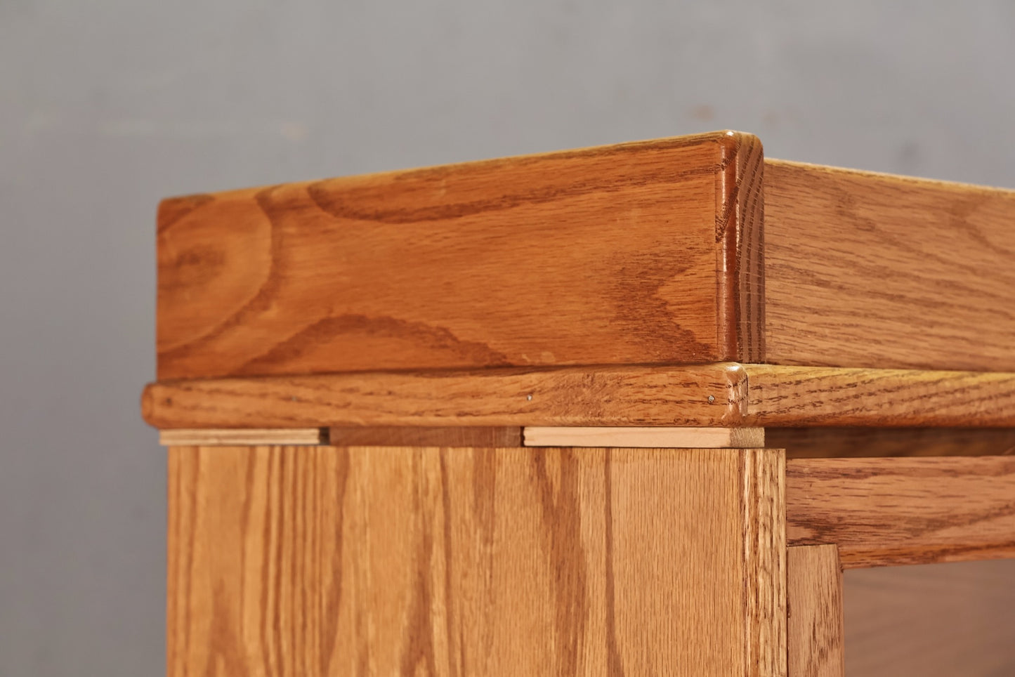Blonde Oak 4-Tier Barrister Bookcase Z