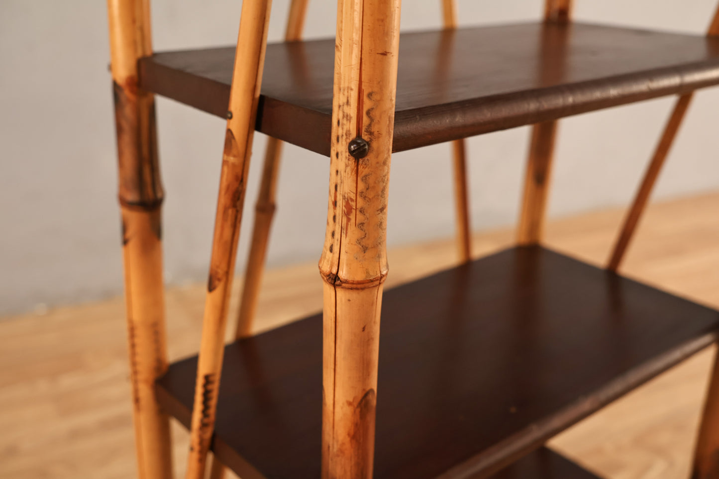 Slim 4-Tier Bamboo Shelf