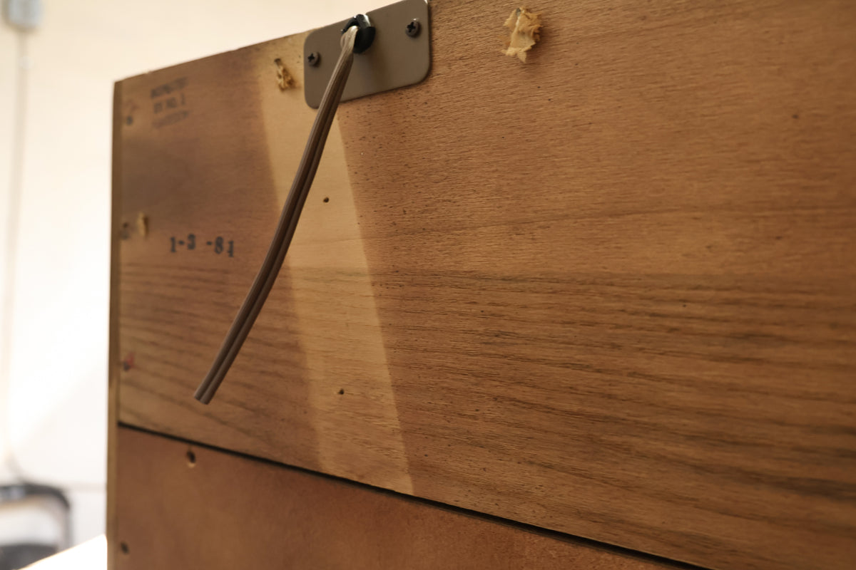 Tall Henredon Oak & Glass Wall Unit - ONLINE ONLY