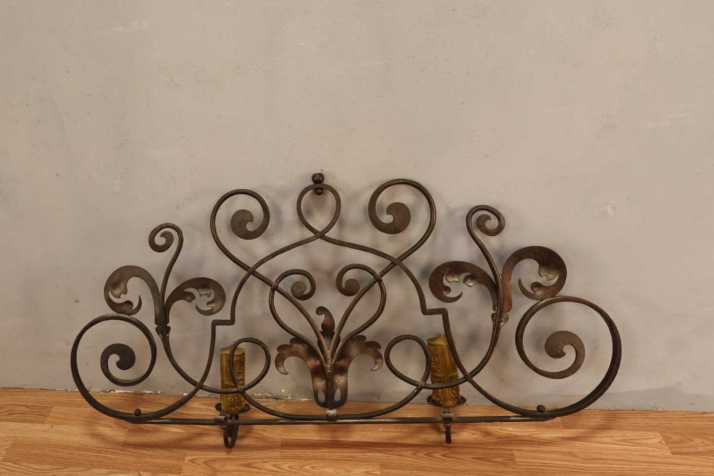 Wrought Iron Wall Candelabra