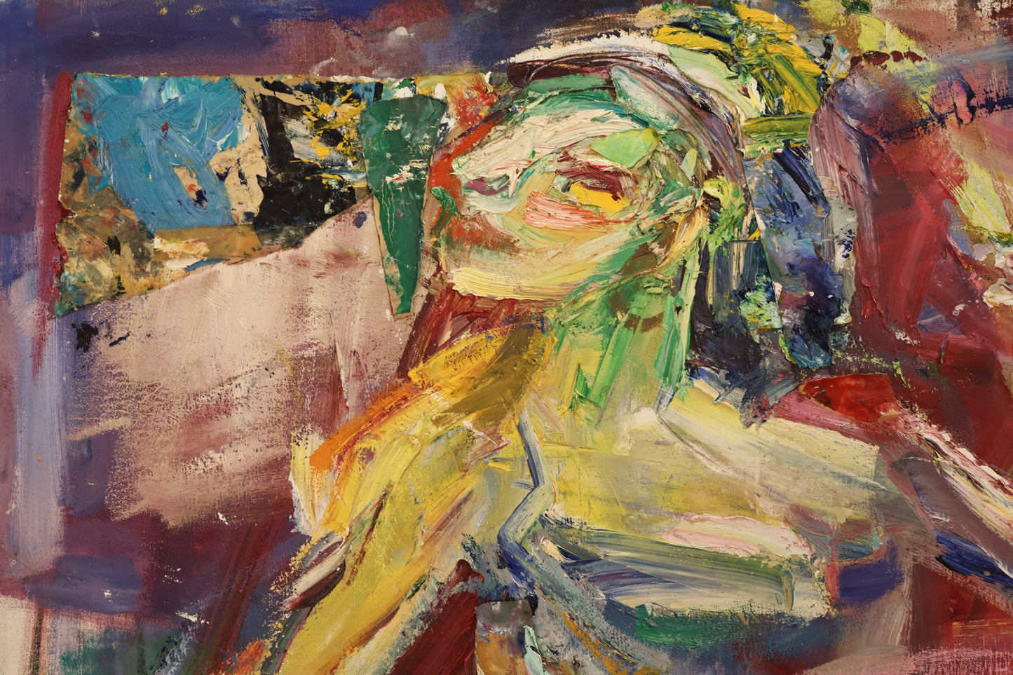 Large "Belly Dancer" Abstract Painting