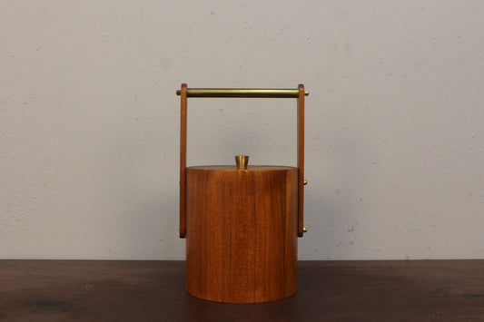 Teak & Brass Ice Bucket