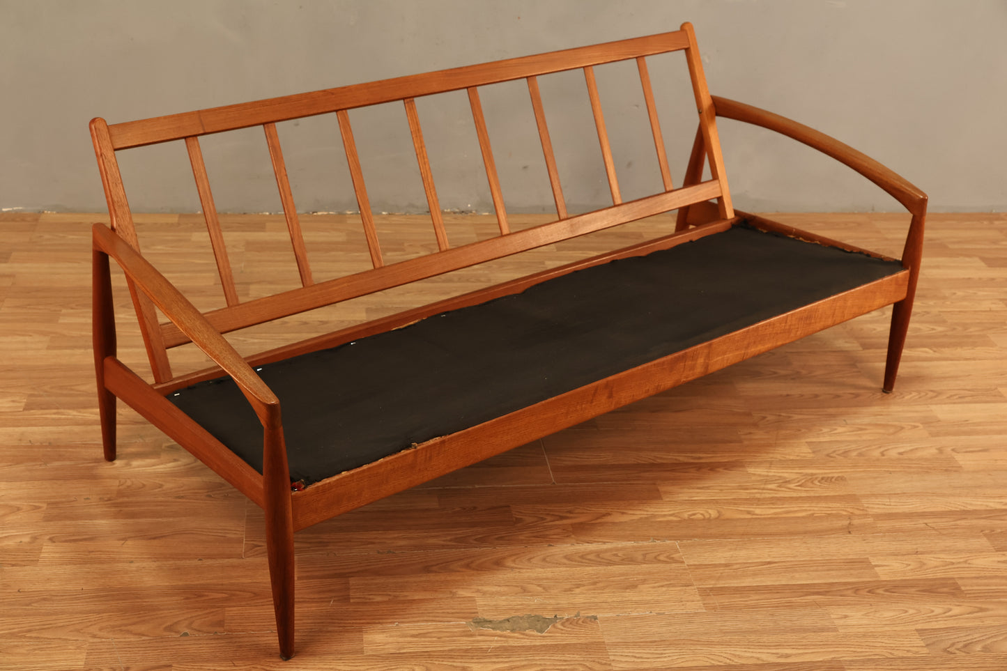 Kai Kristiansen "Paperknife" Teak & Scarlet Loveseat