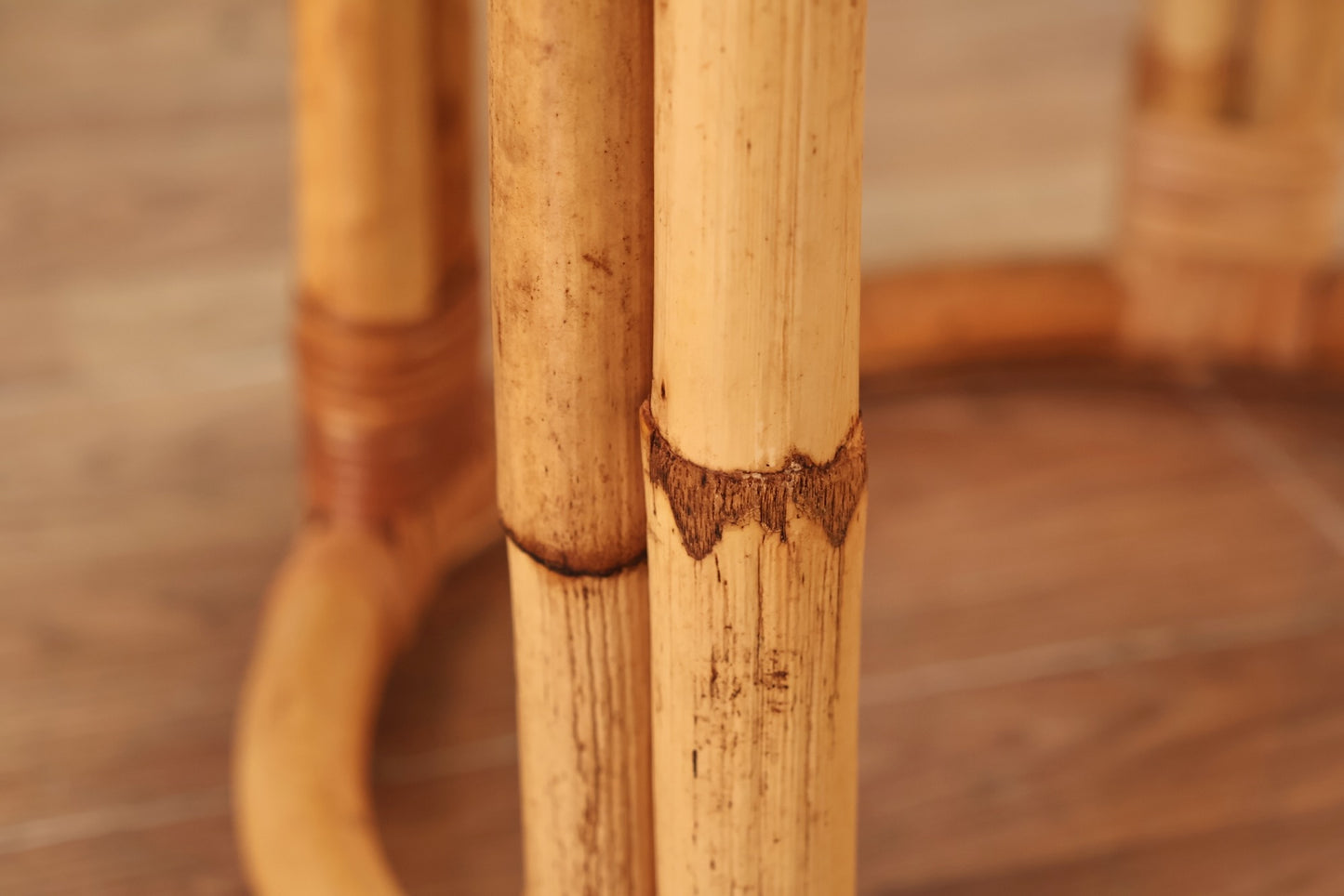 Rattan Drum Side Table