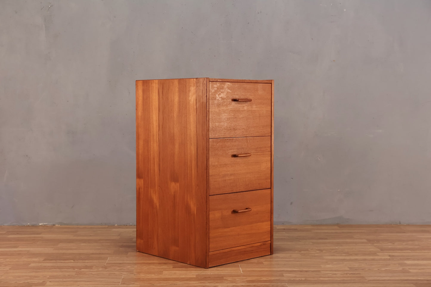 Teak 3-Drawer File Cabinet - ONLINE ONLY