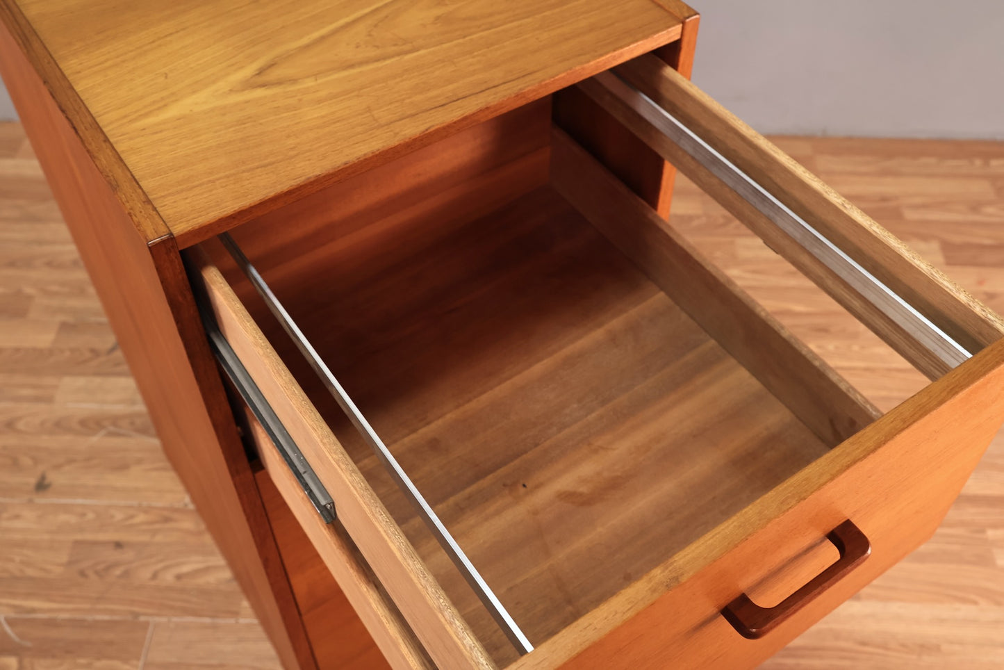 Teak 3-Drawer File Cabinet - ONLINE ONLY