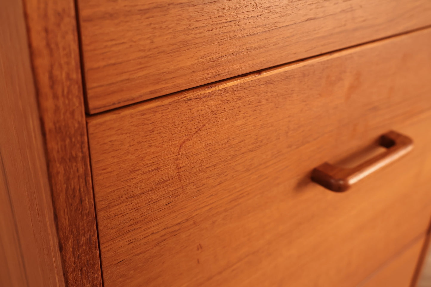 Teak 3-Drawer File Cabinet - ONLINE ONLY