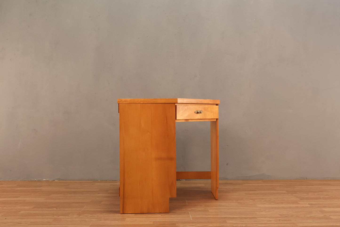 Simple Pine 1-Drawer Corner Desk