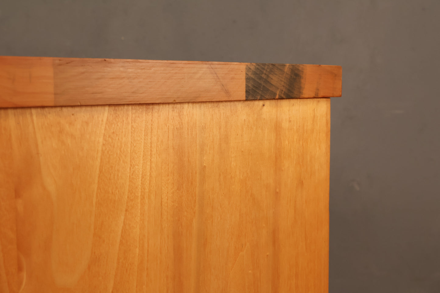 Simple Pine 1-Drawer Corner Desk
