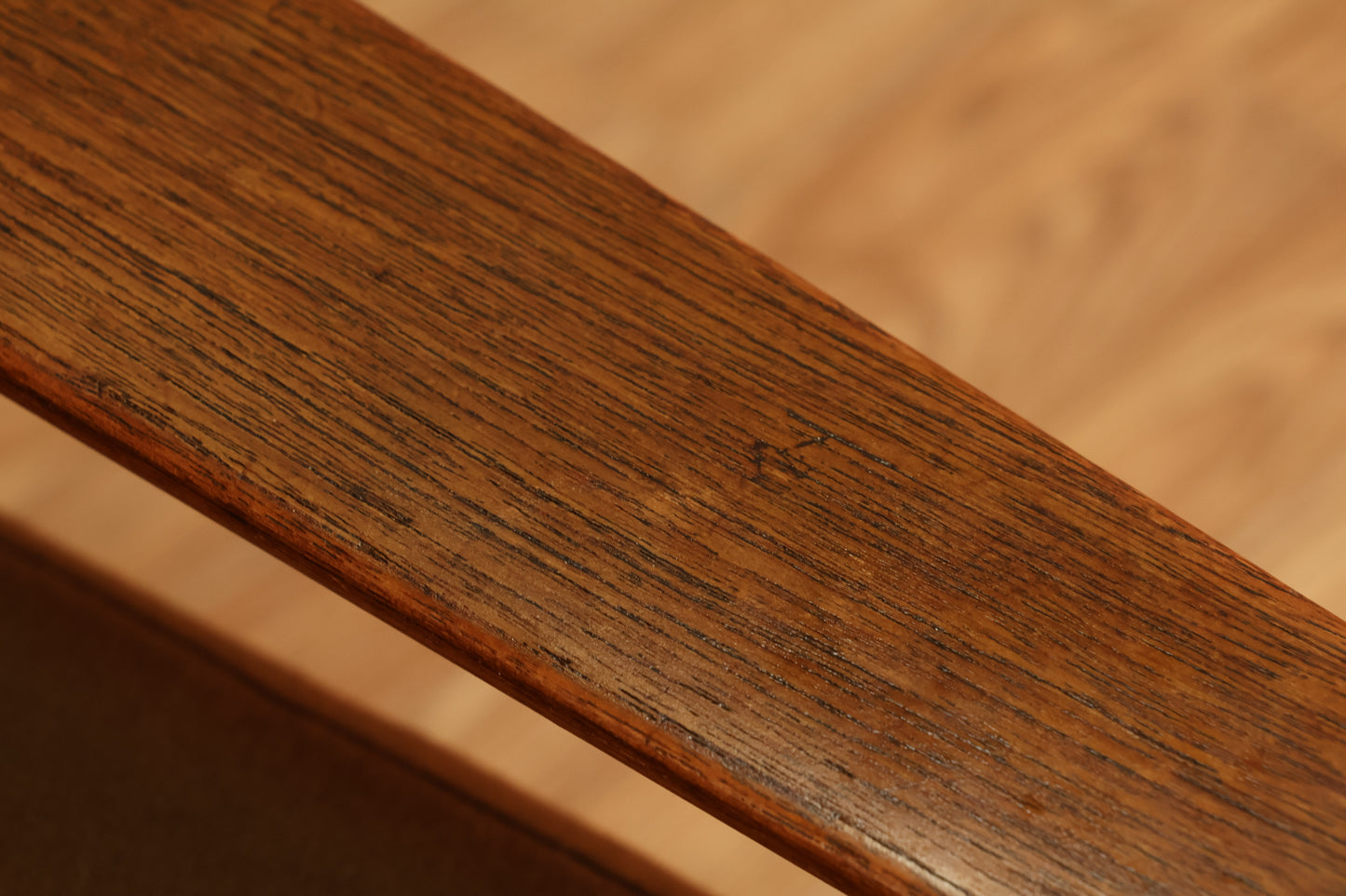 Danish Mid Century Teak & Cocoa Lounge Chair