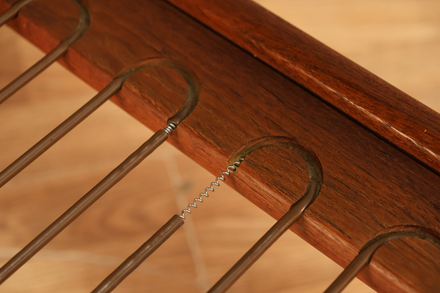Danish Mid Century Teak & Cocoa Lounge Chair