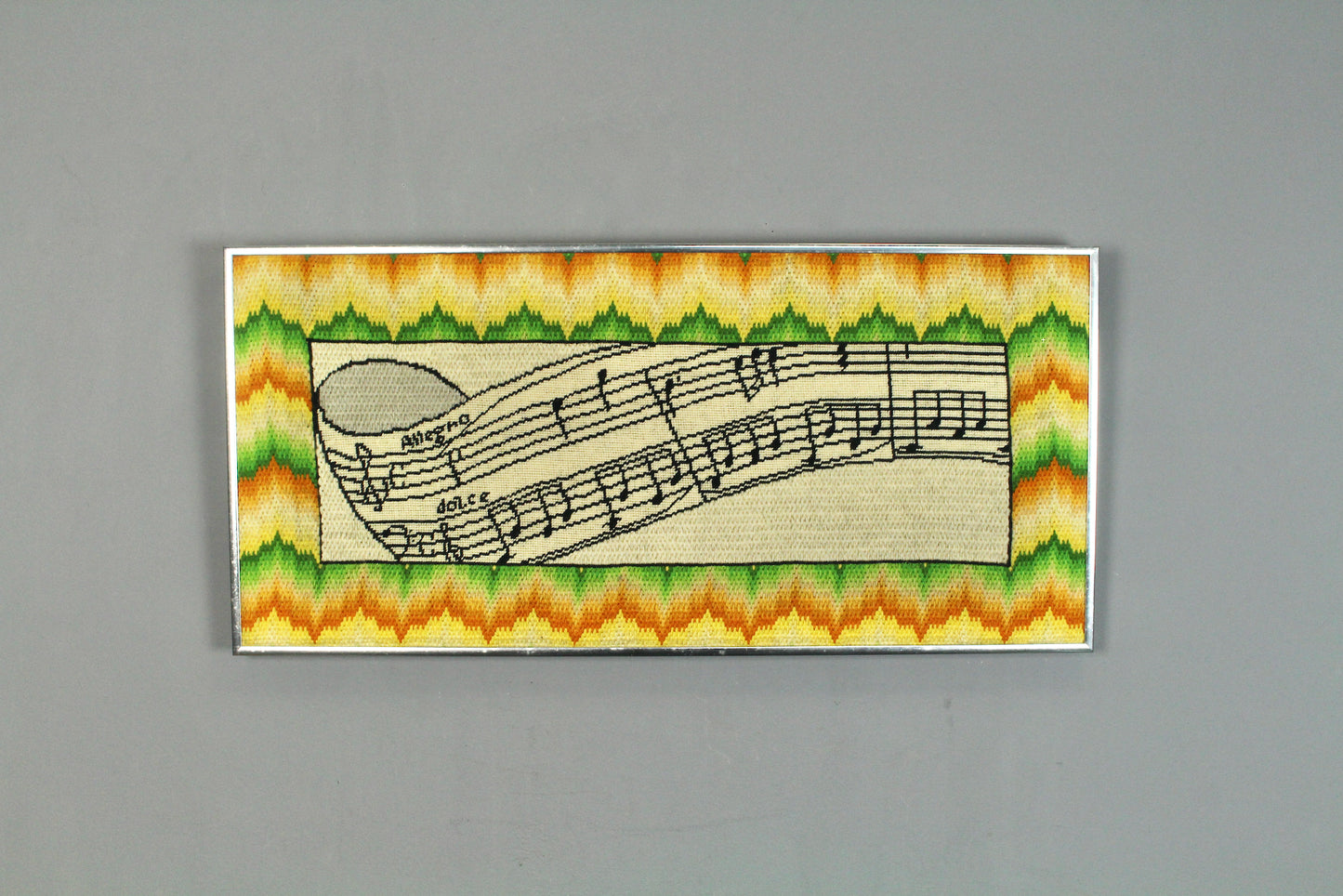 "Allegro - Dolce" Bargello Needlepoint Art