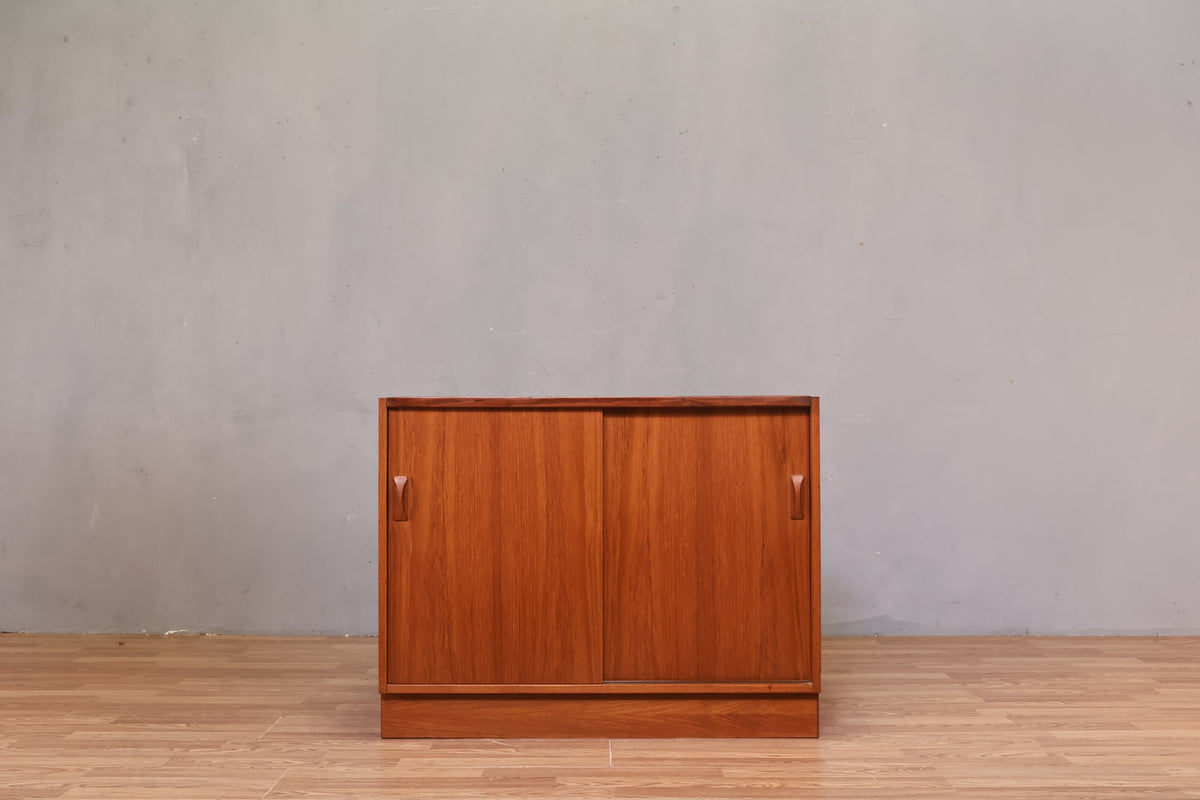 Danish Teak Sliding-Door Cabinet